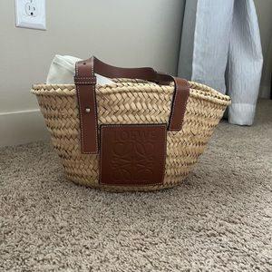 Loewe raffia bag small
